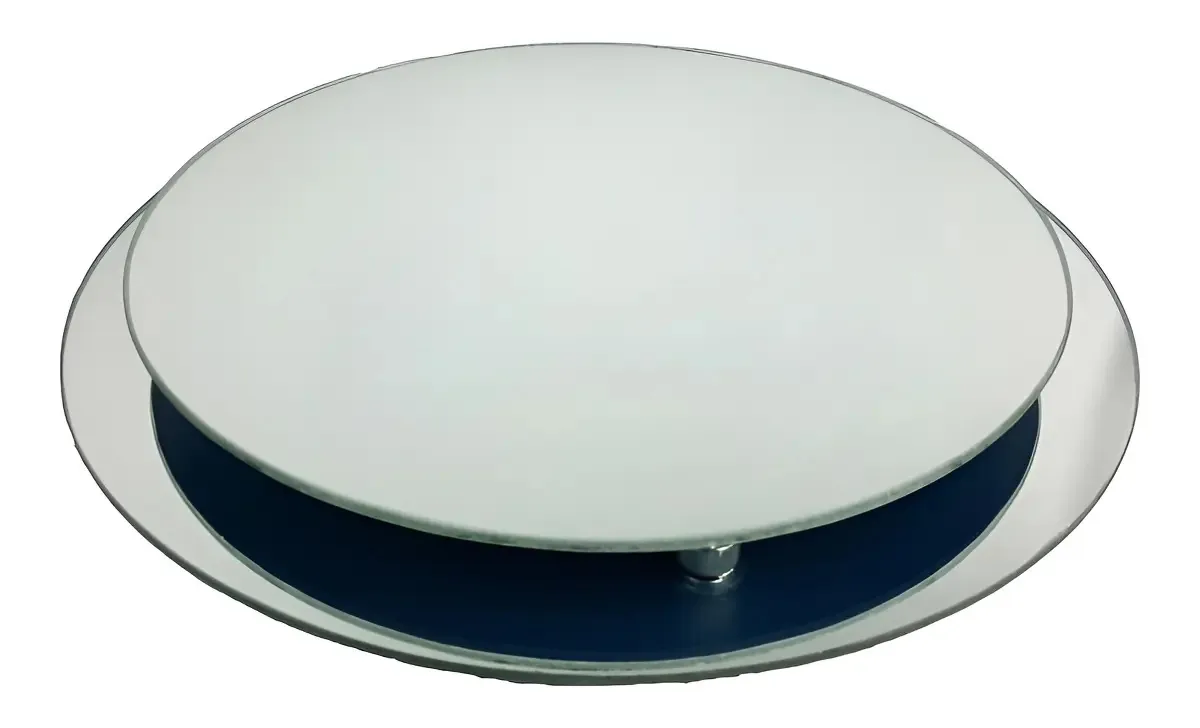 Boleira Vidro Espelhado Redonda VEG 20cm e 30cm Para Bolos Elegante