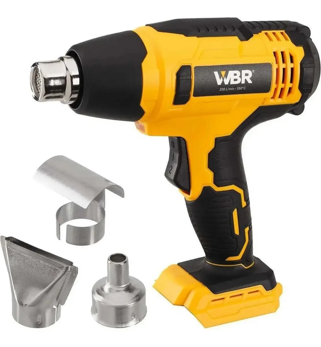 Soprador Térmico Bateria WBR 580°C Bivolt Amarelo/Preto