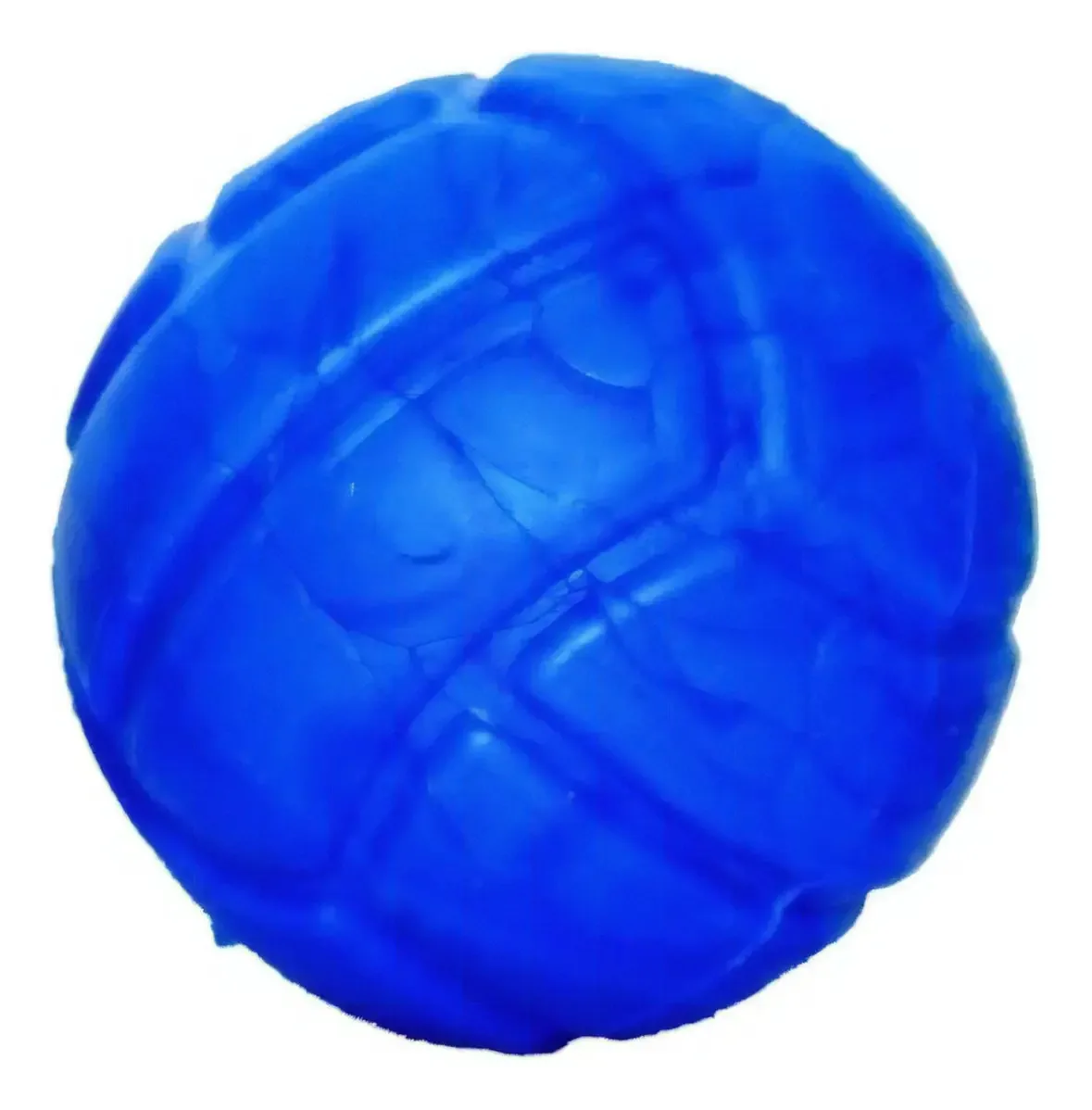 Bola Maciça Lisa Ou Cravo 45mm Pet Cães Raça Pequena Cor Azul