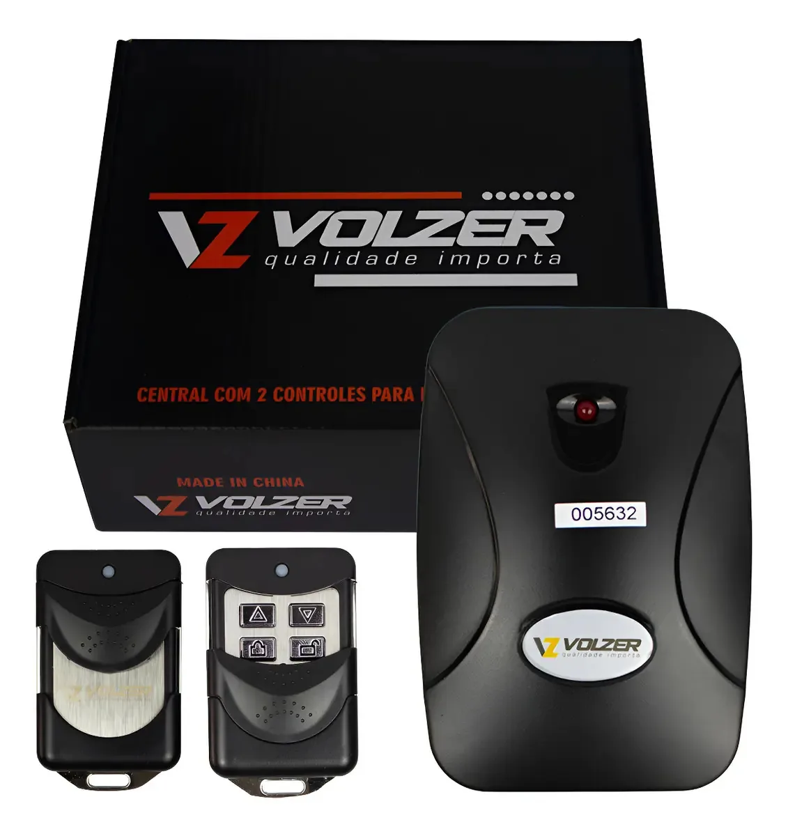Central Automação de Portas de Enrolar Volzer com 2 Controles Remotos