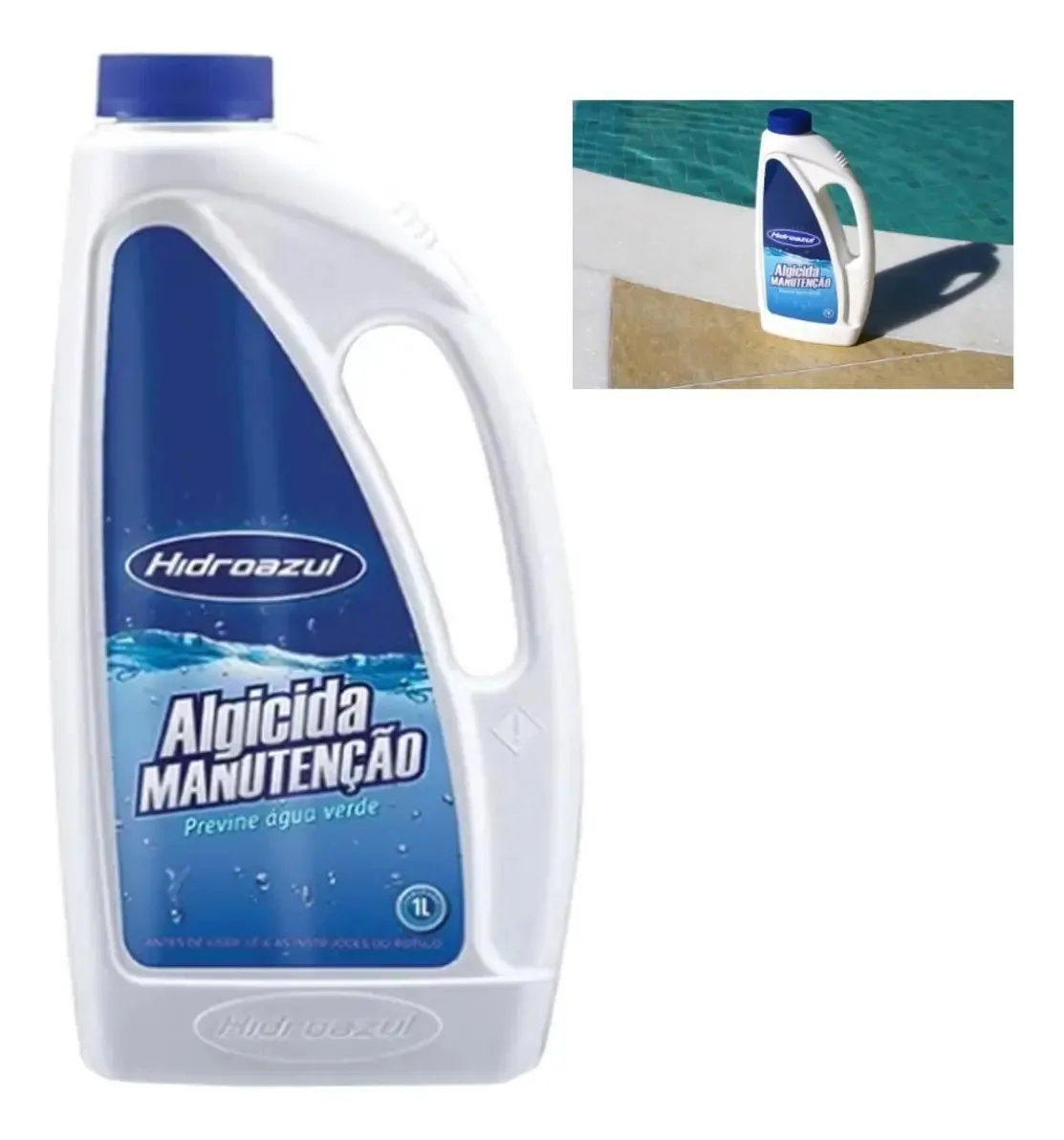 Algicida Hidroazul Previne Agua Verde E Algas Em Piscinas
