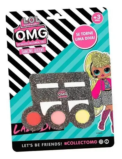 Kit De Maquiagem Omg Cartela Maquiagem Lol Sortida Por Olhos - 3 Unidades
