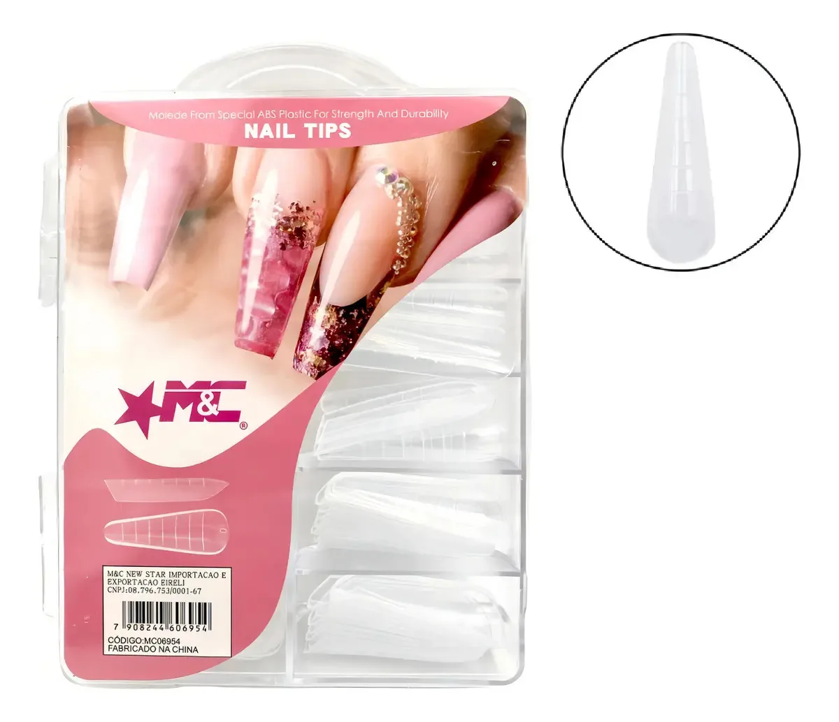Moldes F1 Unhas Gel Polygel Square Almond Stiletto Bailarina