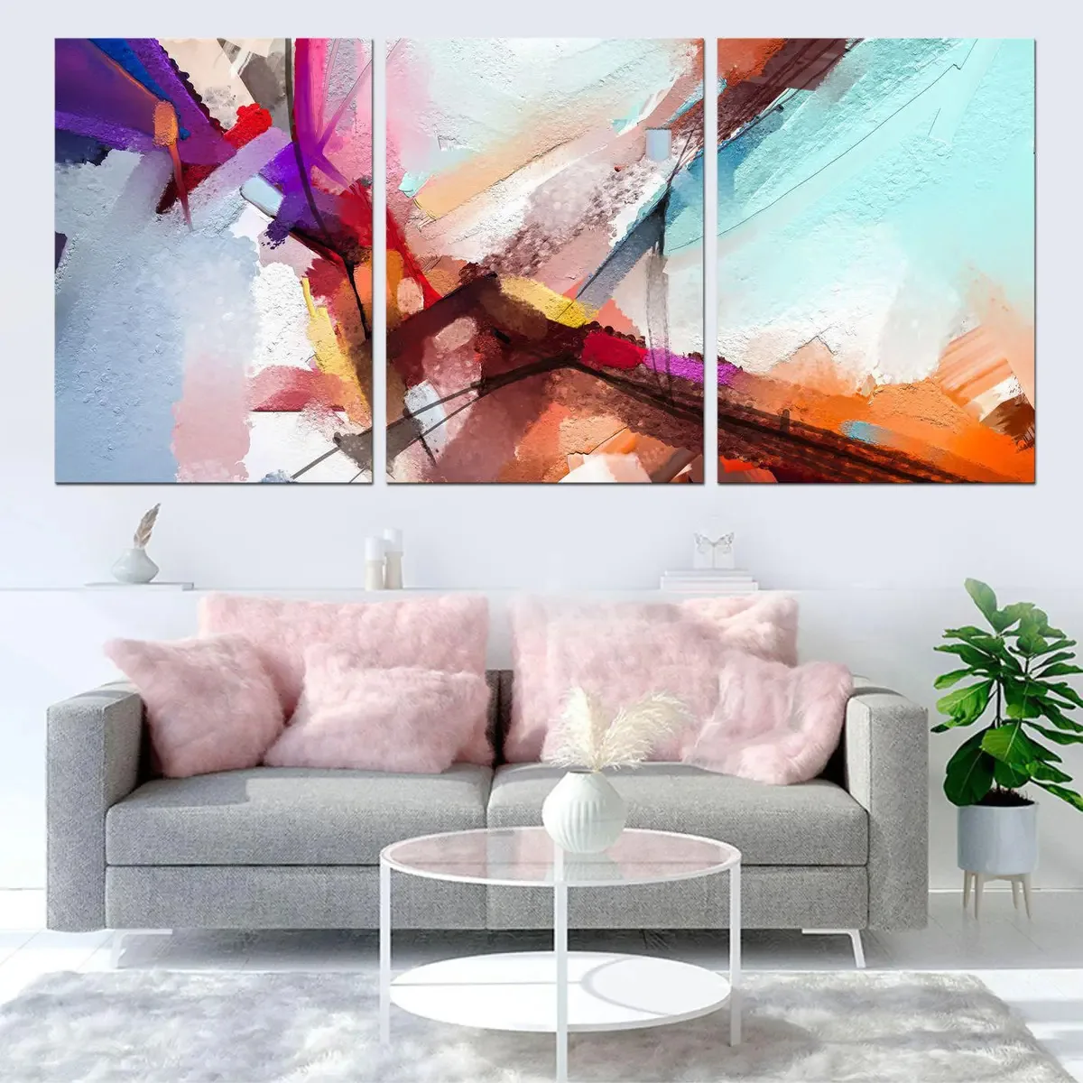 Quadro Decorativo Abstrato Colorido