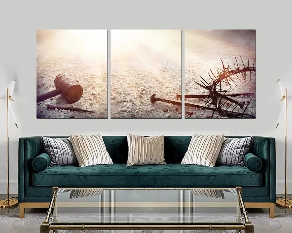 Quadros Decorativos Coroa Espinhos Crucificação Jesus