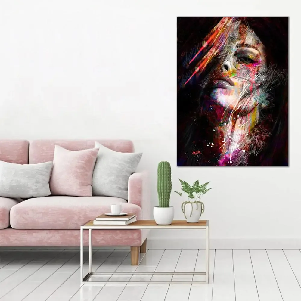 Quadro Decorativo Mulher Abstrata Moderna