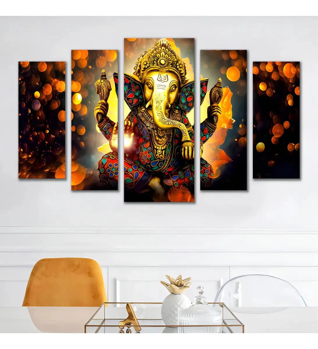 Kit Quadros Decorativos Ganesha