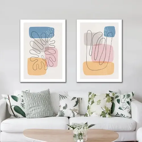 Kit Quadros Decorativos Mar Minimalista