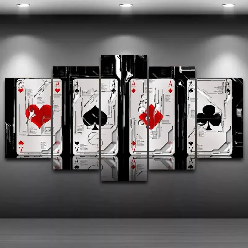 Quadro Mosaico 5 Mdf 6mm Poker 18