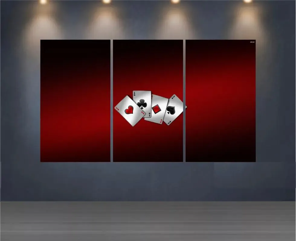 Quadro Mosaico 3 Mdf 6mm Poker 16
