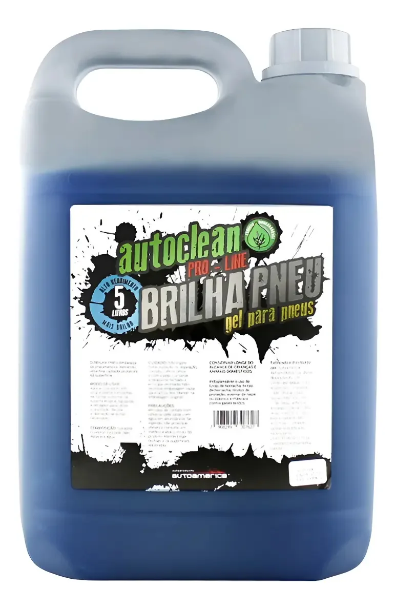 Abrilhantador Autoamerica Brilha Pneus 5L Azul Para Carro