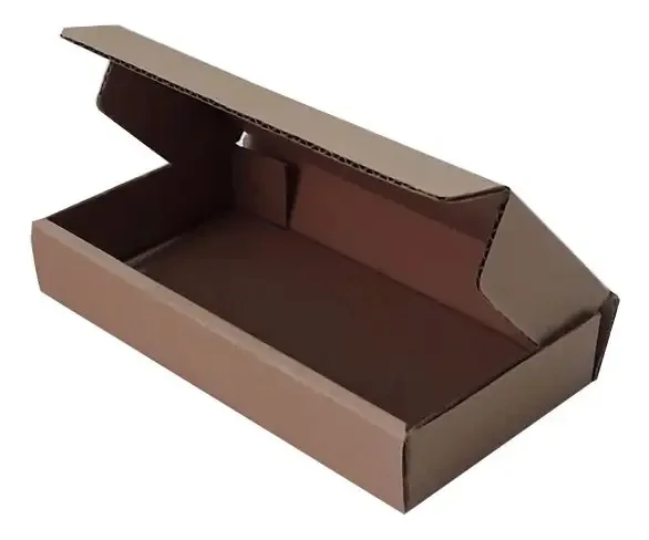 50 Caixas De Papelão 21,5x10,5x3,5 Cm Marrom