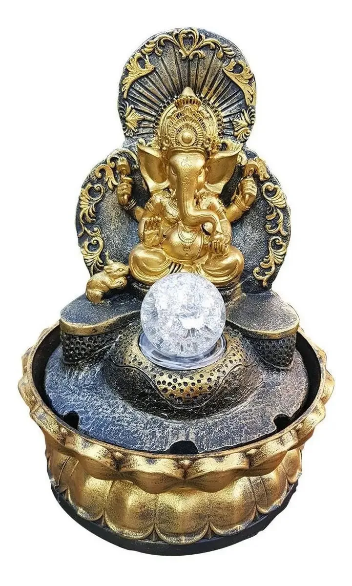 Fonte Ganesha Luz Cor Outro
