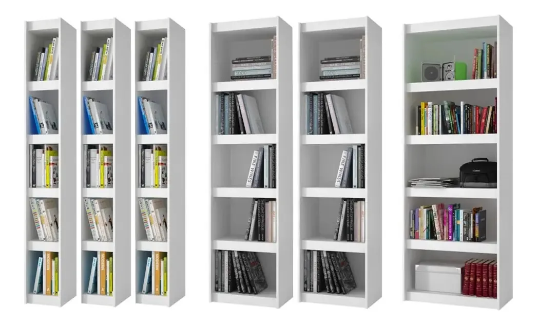 Armários Abertos Para Livros Bl Branco - Brv