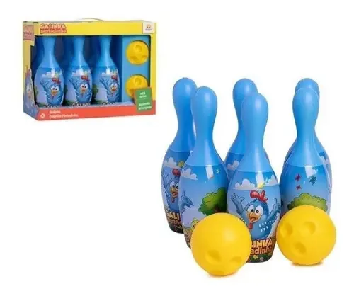 Jogo Boliche Infantil Da Galinha Pintadinha Duas Bolas Angel