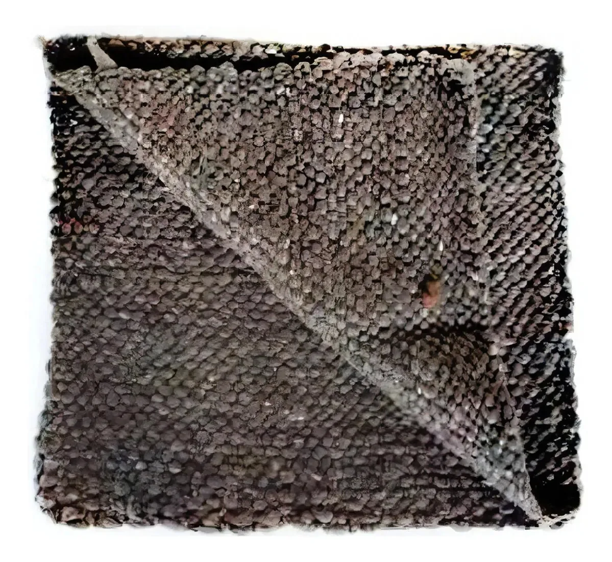 Bacheiro Xerga Uruguaio Em Lã Trançada 130x70cm