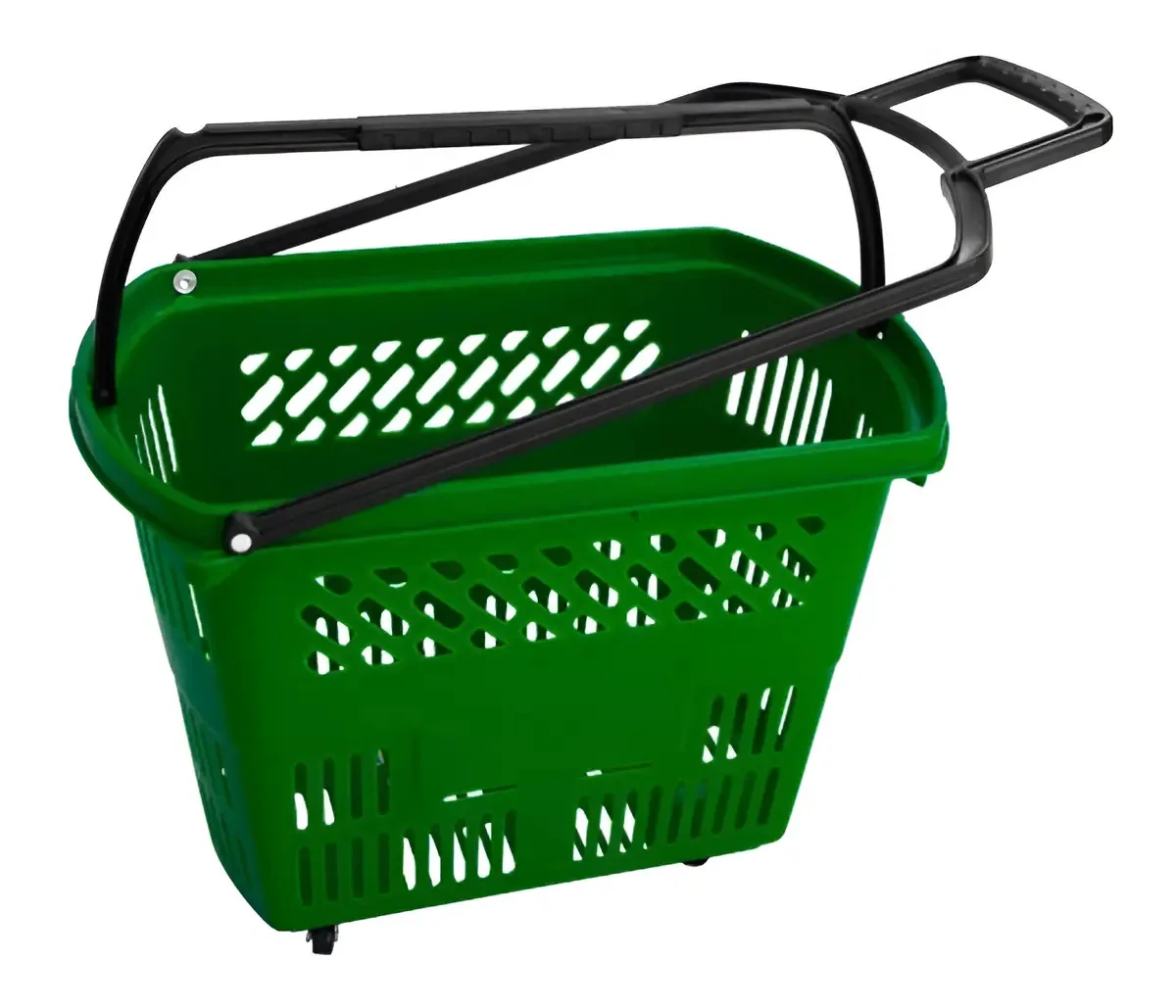 5un Cesta Cestinha Super Rodas Rodinhas Cor Verde