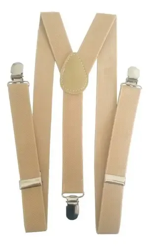 Kit Suspensório Bege + Gravata Borboleta Marsala Criança