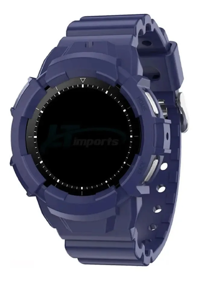 Pulseira Capa Anti-shock Lt Para Samsung Galaxy Watch 5 44mm Cor Azul-marinho