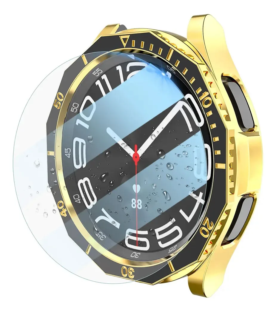 Capa + Moldura + Pelicula Para Galaxy Watch 6 Classic 47mm