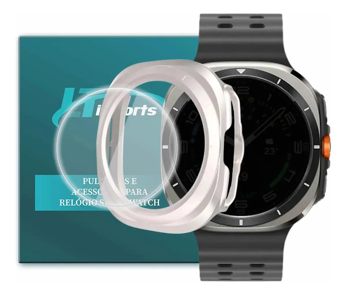 Capa E Película Ltimports Para Samsung Watch Ultra Sm-l705f
