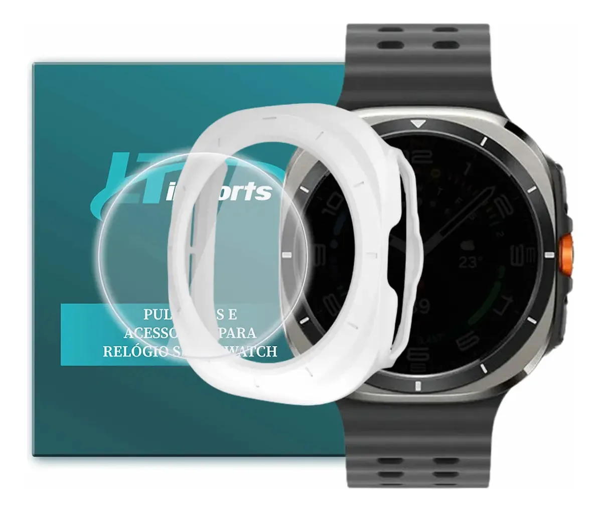 Capa E Película Ltimports Para Samsung Watch Ultra Sm-l705f
