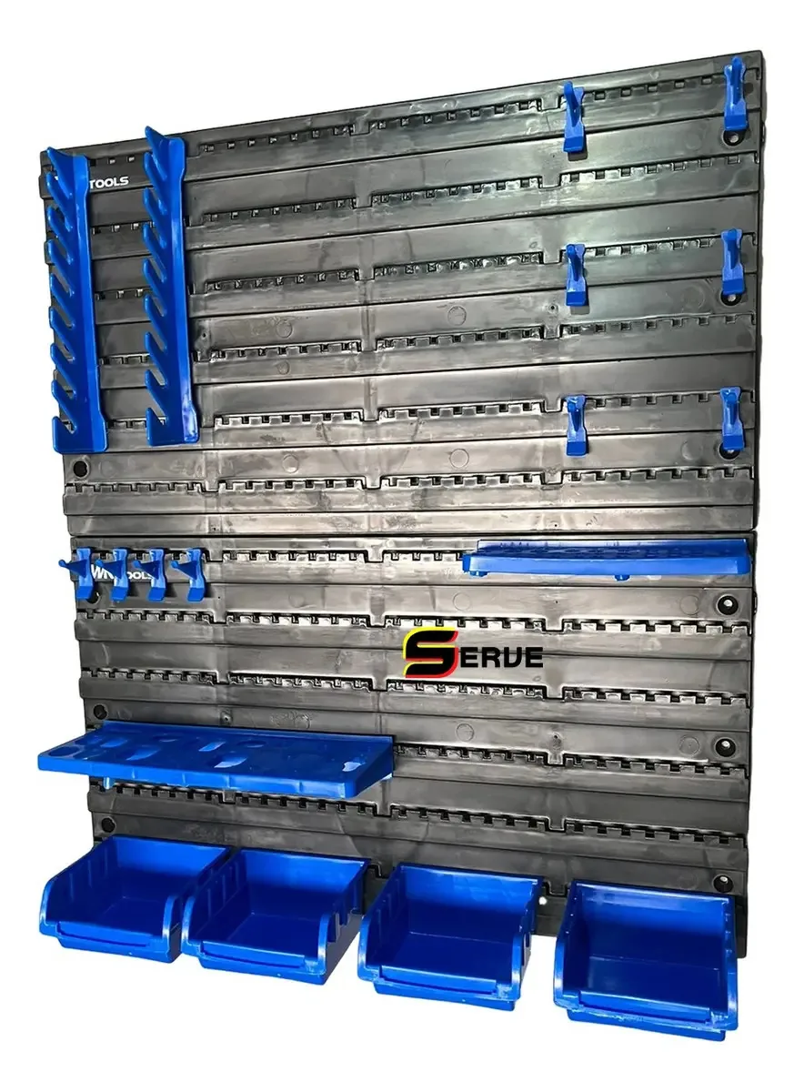 Painel Porta Ferramentas 18pçs Organizador Maxx Tools Cor Azul