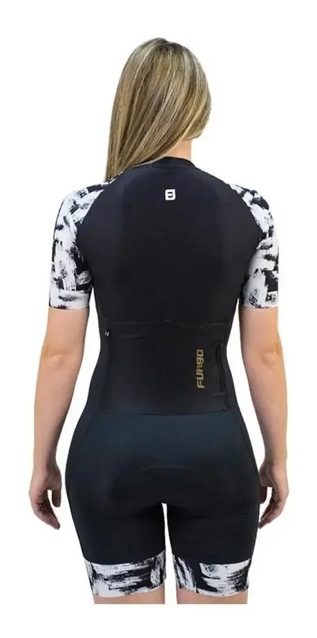 Macaquinho Ciclismo Feminino Furbo Paint- Forro Blade