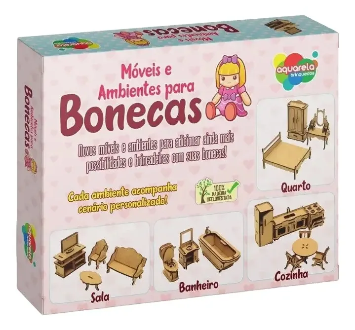 Cozinha Móveis E Ambientes Em Mdf Miniatura Maquete Boneca