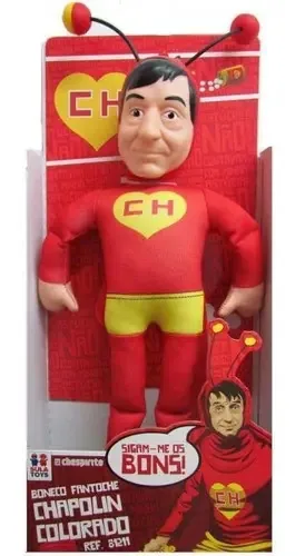 Boneco Fantoche Chapolin Colorado Lincenciado Colecionavél