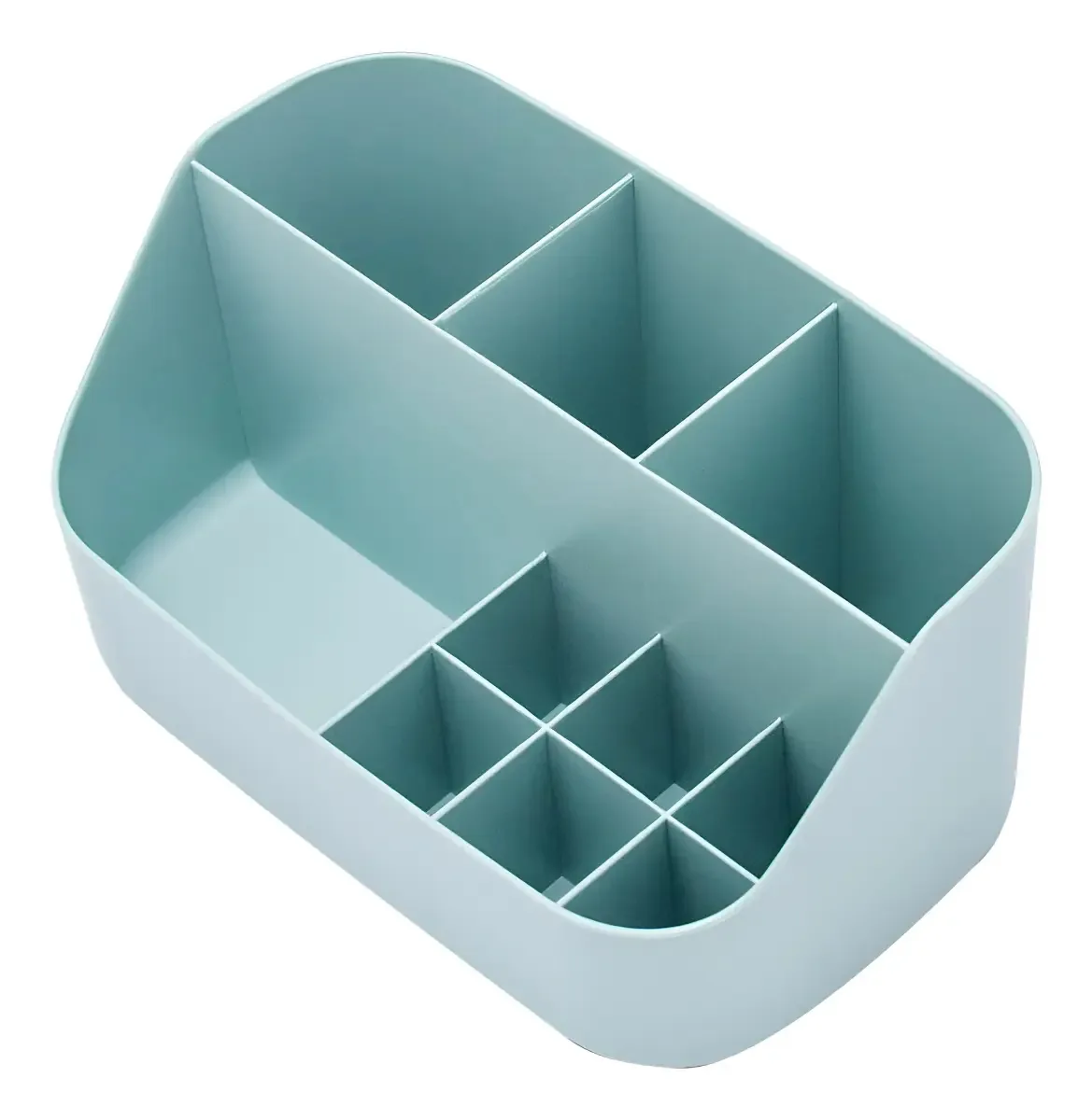 Organizador Multiuso Mesa Escritório 10 Divisórias Cor Azul