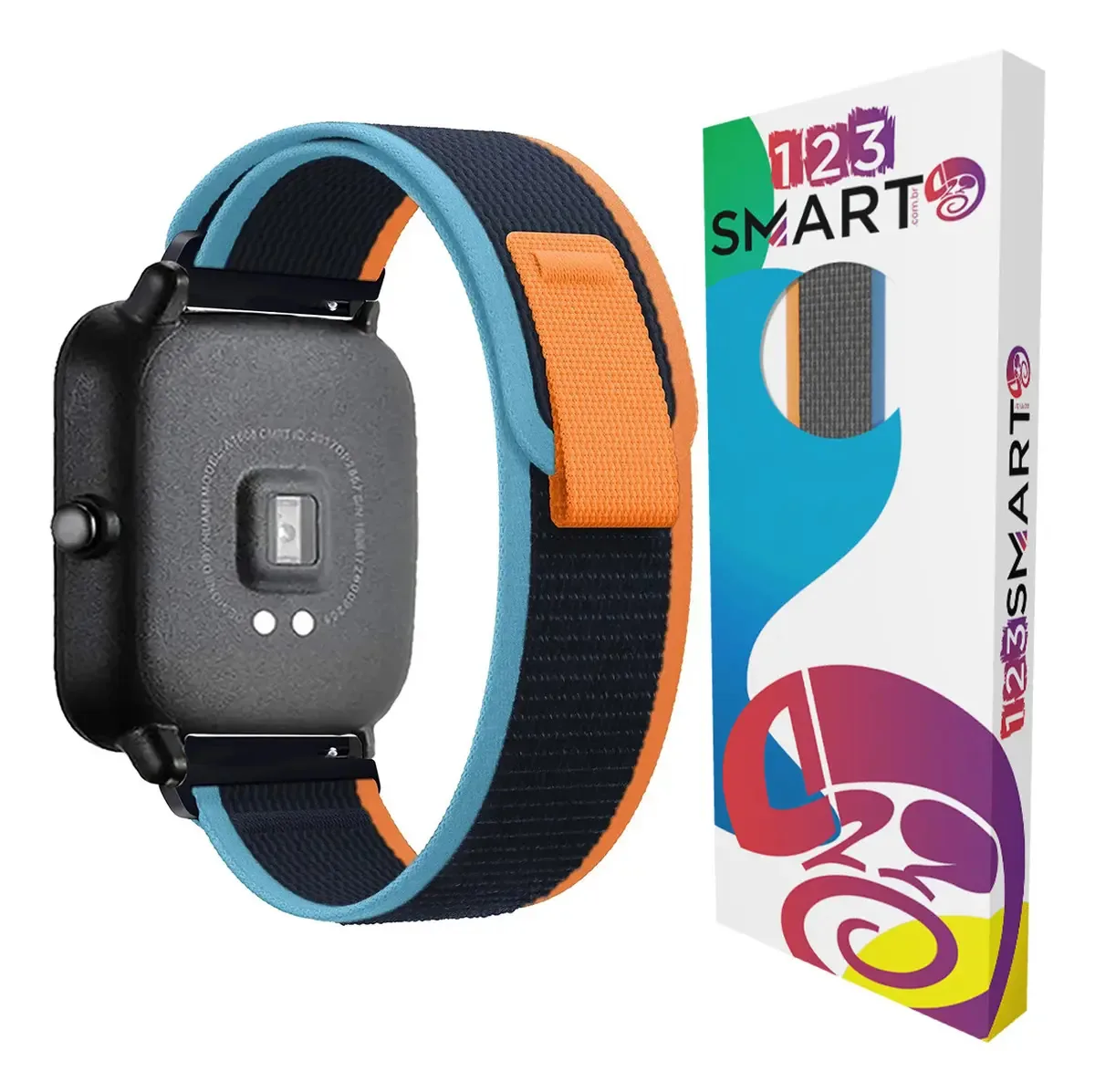 Pulseira Smartwatch de Nylon 20mm para Amazfit, Huawei e Outros – 123Smart