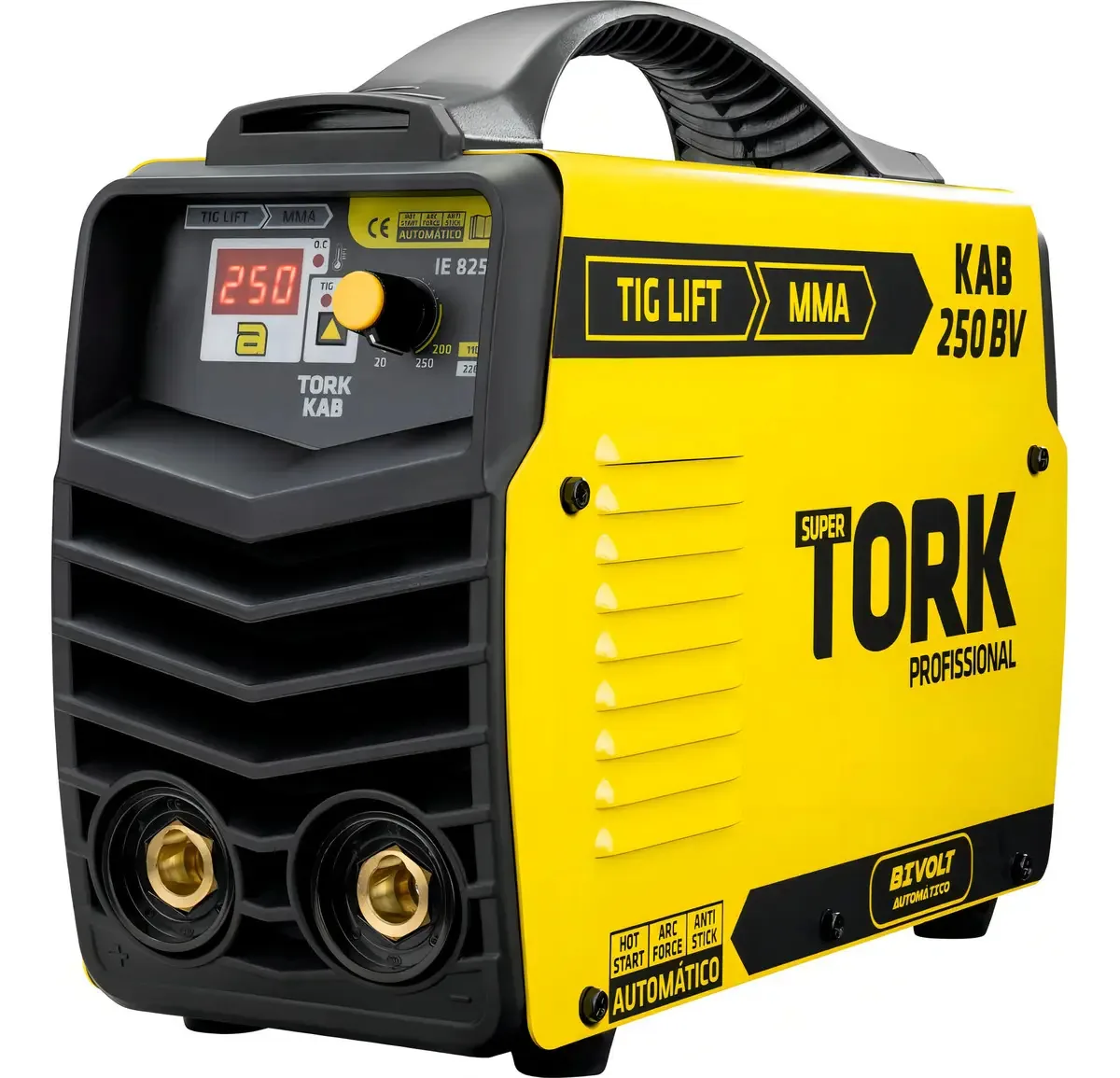 Maquina De Solda +máscara De Solda + 2 Esquadro 12kg Cor Amarelo