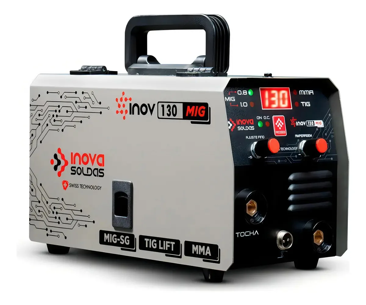 Inversora De Solda Mig Tig Mma + Máscara De Solda Inova