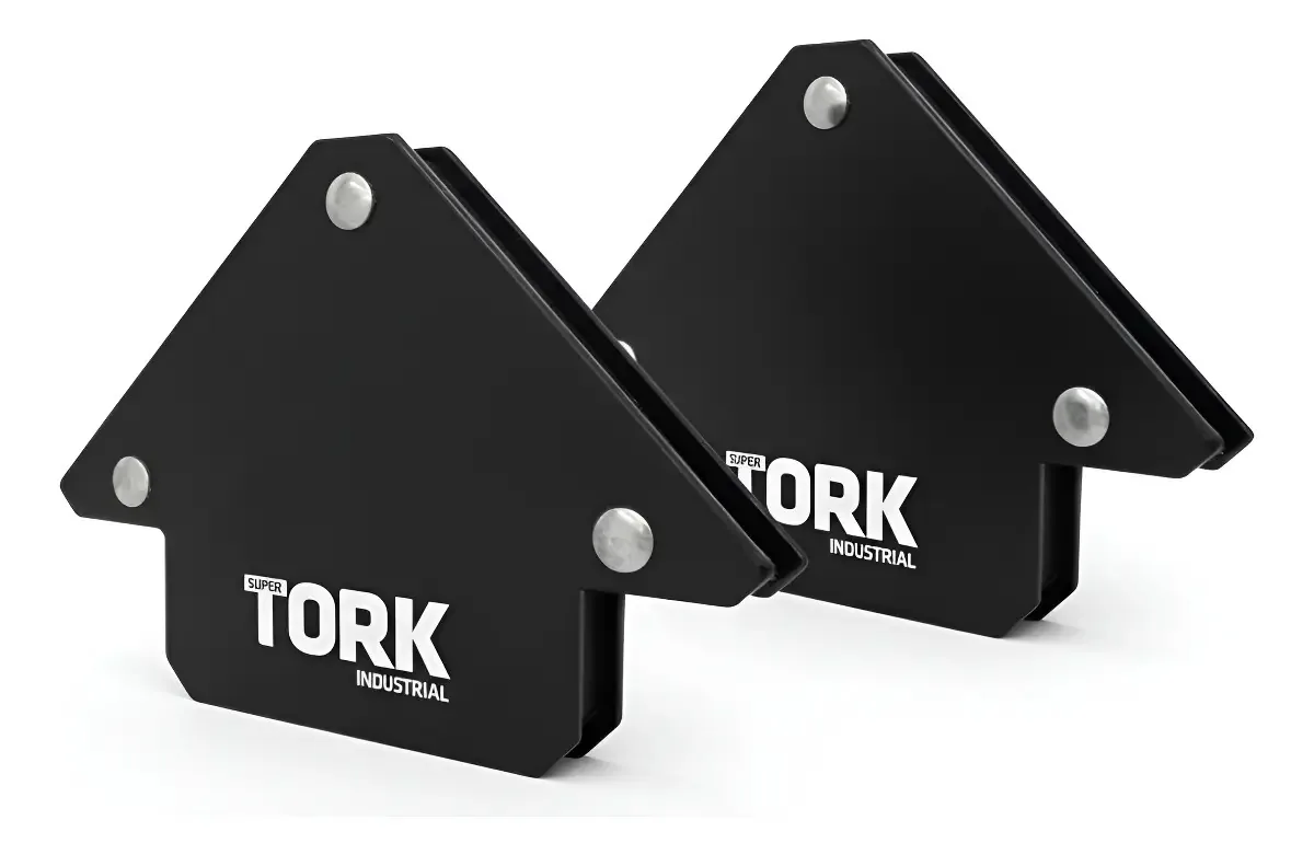 Kit 2 Esquadros Magnéticos 12kg Solda Serralheria Super Tork