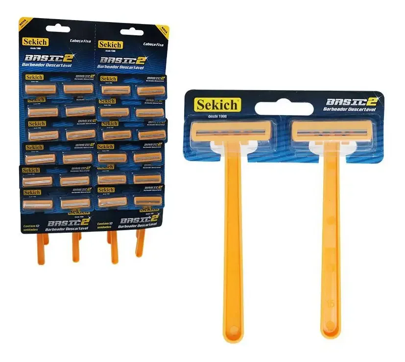 Barbeador Descartável Sekich Basic2 - 2 Lâminas