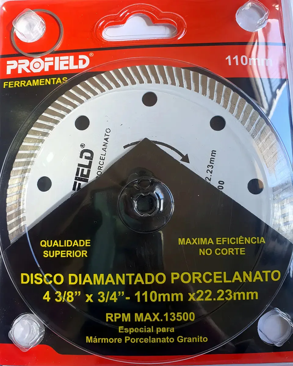 Disco Diamantado Turbo Corte Porcelanato Extra F 110x08x20mm