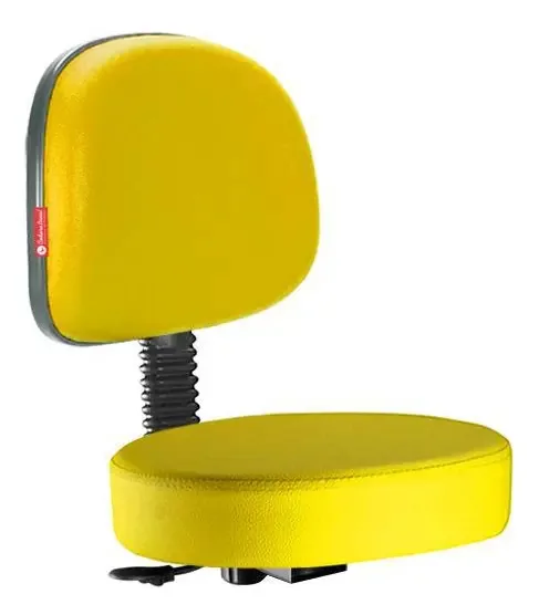 Assento Encosto Mocho Estética Secretária Amarelo