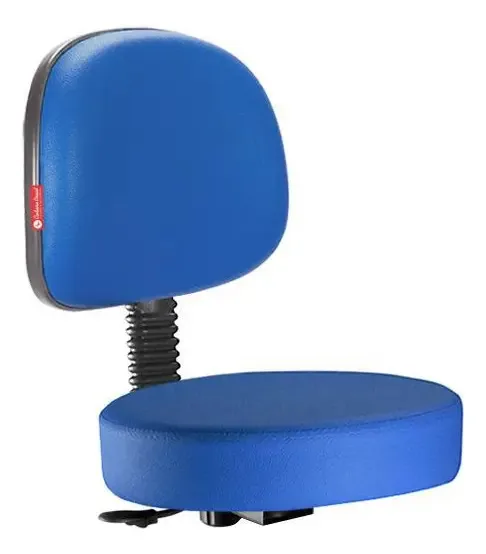 Assento Encosto Mocho Estética Secretária Azul