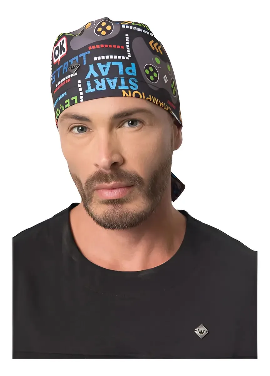 Gorro Profissional Unissex Estampado Games Ajustável Cor Estampa Games Tamanho Unico