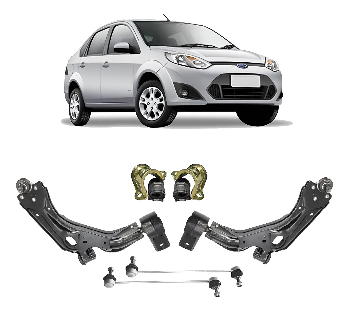 Bandeja De Suspensão Para Carro/caminhonete Dlz Com Direção Hidraulica 7s653042ba7s653051ba