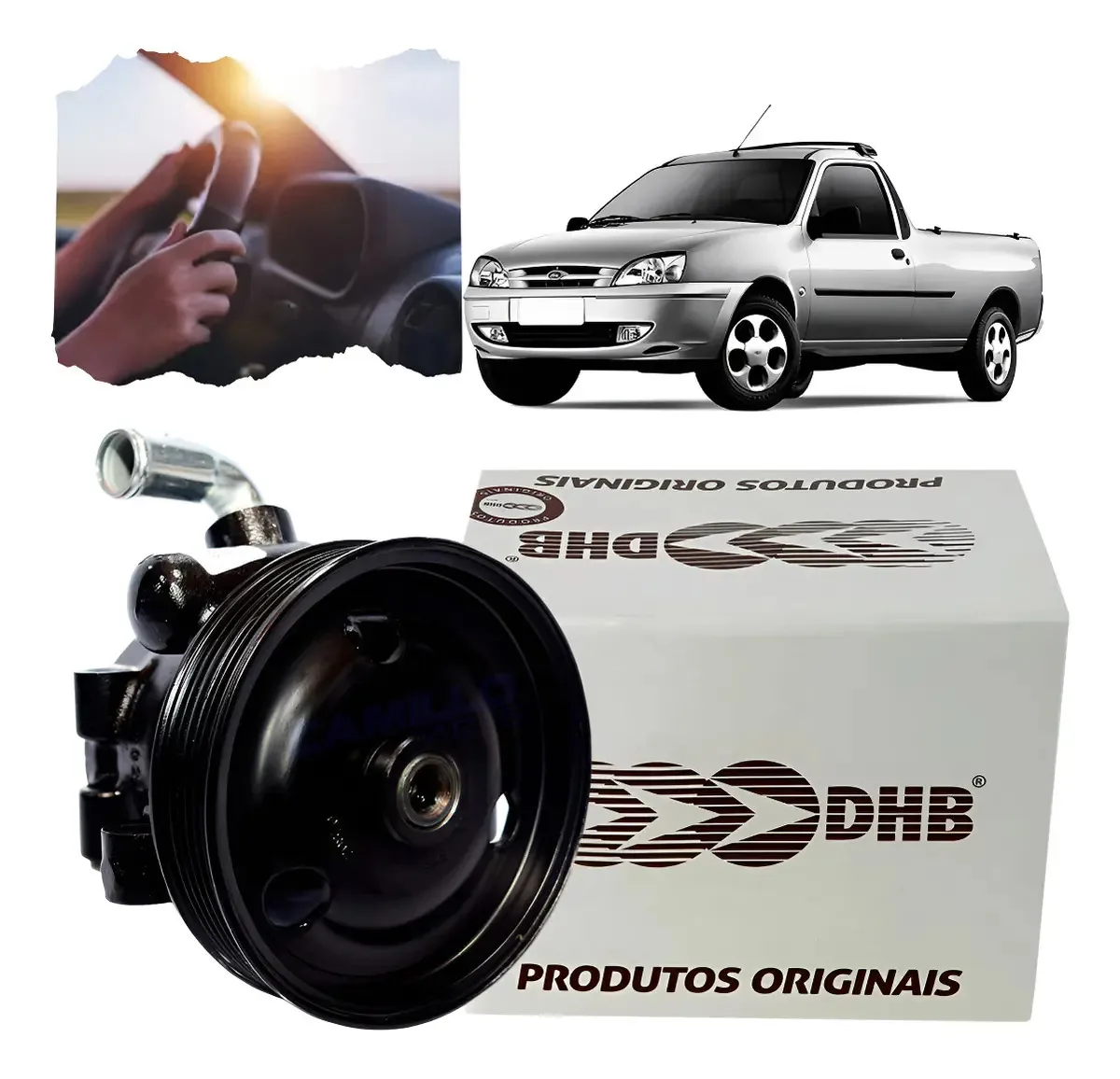Bomba Para Setor Direção Ford Courier 1.6 Zetec Rocam 2004