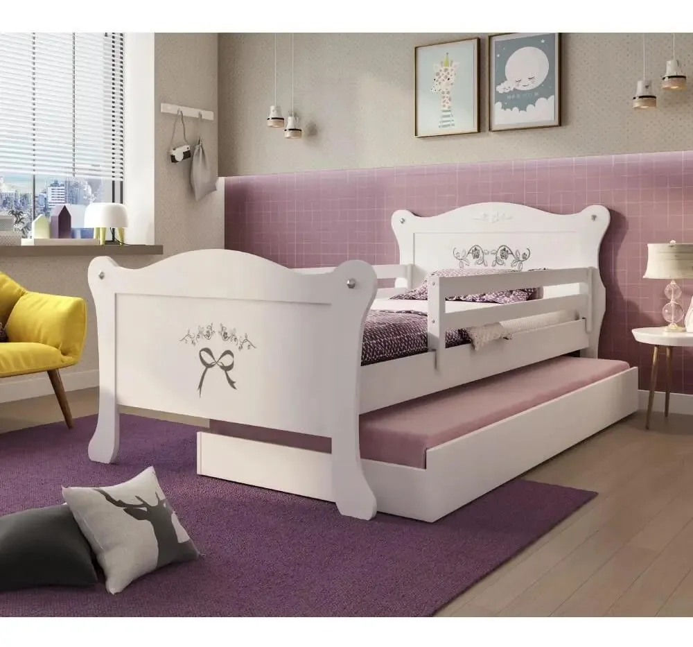 Bicama Infantil Provence Com 2 Grades De Proteção - Branco
