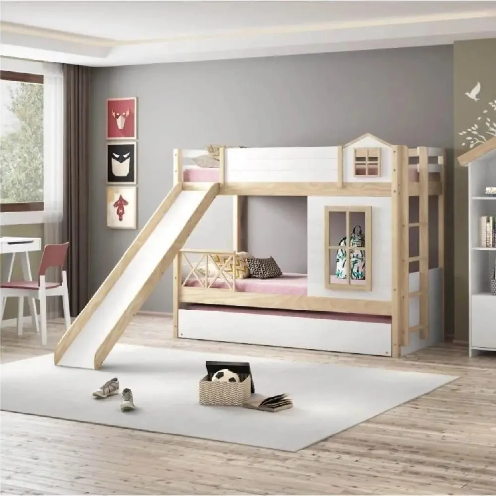 Treliche Infantil Garden Janela E Escorrega Casatema Branco