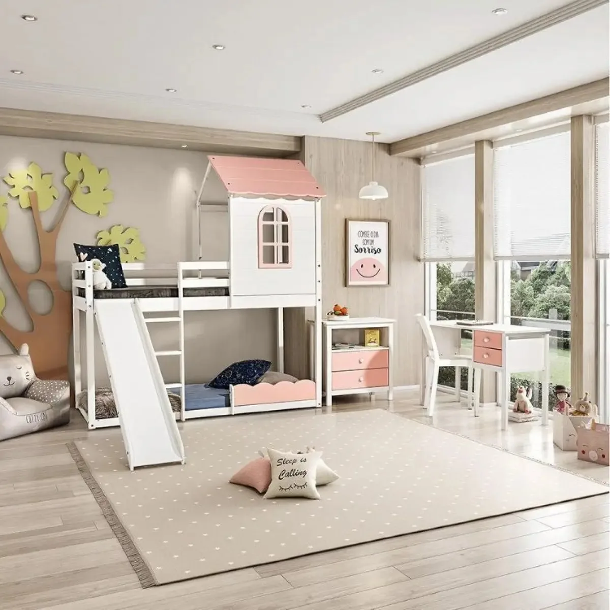 Quarto Completo Montessoriano Club House Sweet C/beliche E