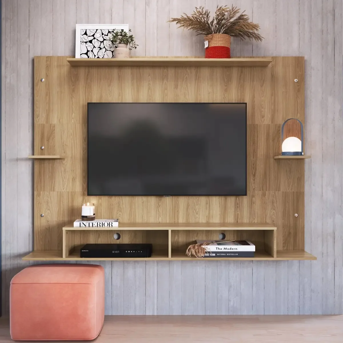 Painel Para Tv Até 55 Polegadas Monza Completa Móveis