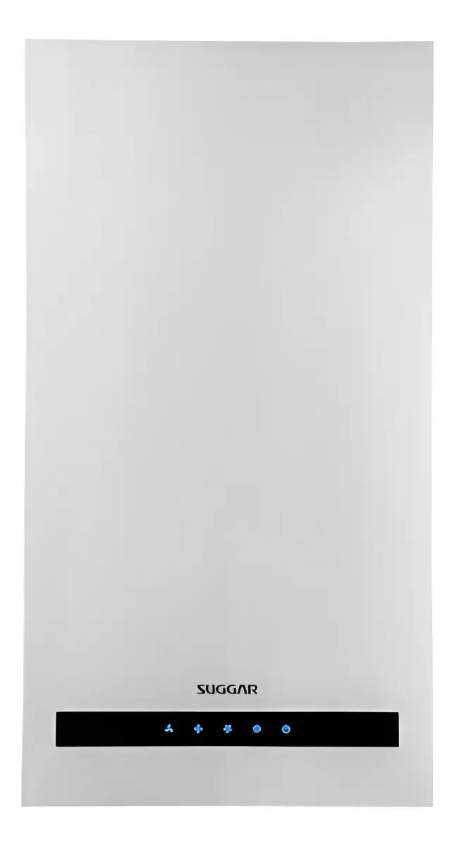 Coifa Suggar Parede Quadrada Led Inox Cor Cinza