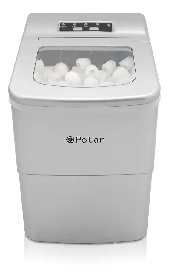 Máquina De Gelo Polar - Ice Maker - Prata 15kg Dia 220v Prata