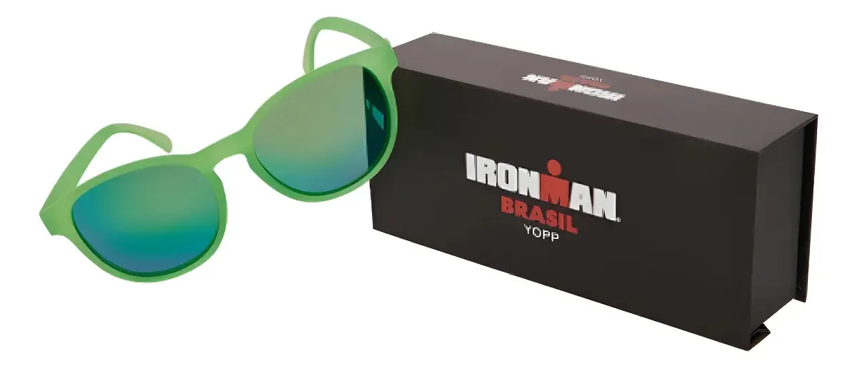 Óculos Sol Polarizado UV400 Yopp Verde Espelhado Ironman Esportivo