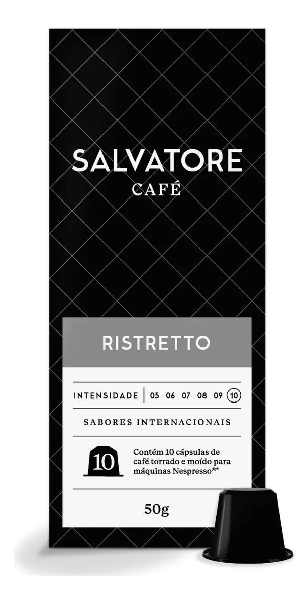 Capsula Cafe, Salvatore, 10 Capsulas Nespresso Compativel